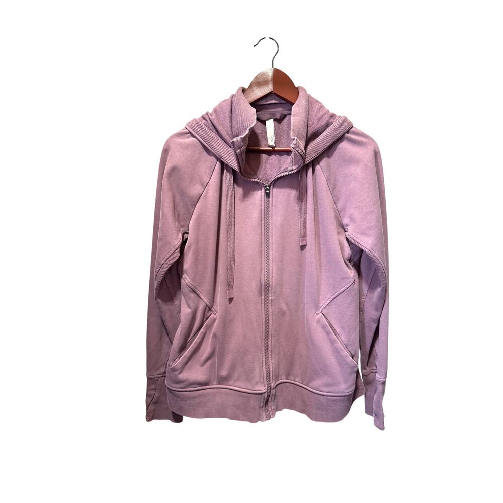 Athleta Triumph Zip Front Hoodie with Thumbholes Size L
